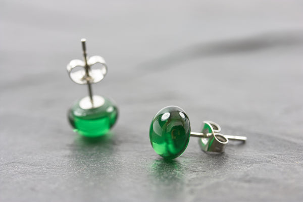 Ohrstecker Earganic grün - Ohrschmuck - mini